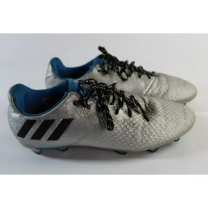 Adidas MESSI 16.3 FG Boys Soccer Cleats Blue Silver Size 5.5